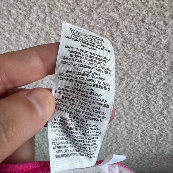 Mini Boden One Piece Toddler Pink Polka Dots Gold Bathing Swim Suit Size 3-4Y - Picture 9 of 10